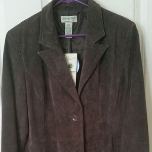 Brown Seude Blazer